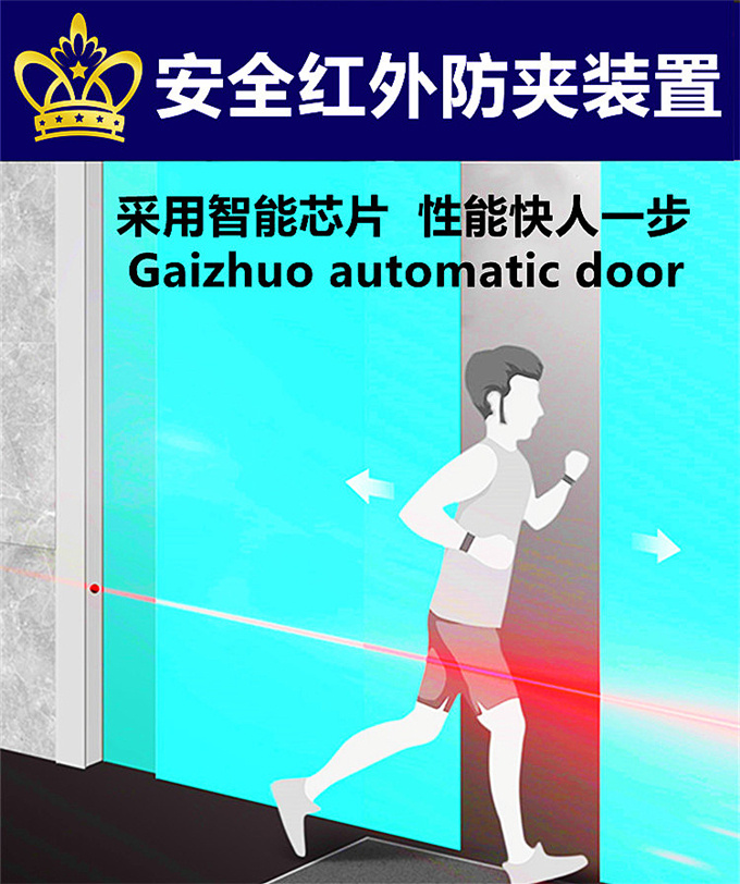 盖卓自动门安全光线 防夹红外线 感应门红外对射电眼猫眼单双