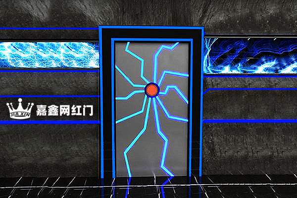 珠海网红电动门科技感展厅电竞馆门网咖门游戏厅门