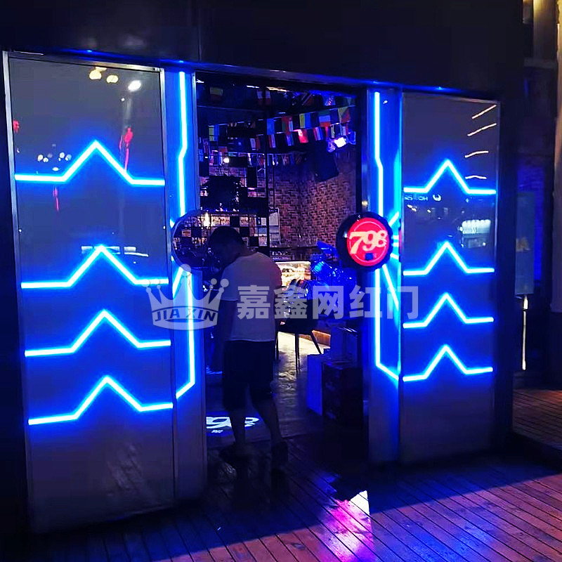 珠海网红电动门科技感展厅电竞馆门网咖门游戏厅门